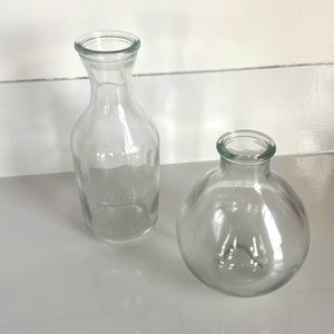 Small glass vases